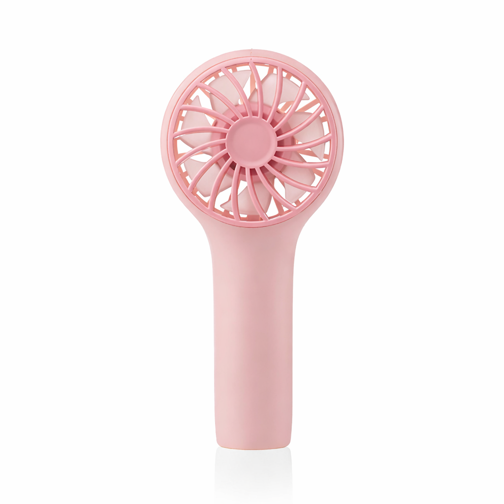 Ventilador de mano Travel Rosa CristalRecord, ref. 85-029-00-140, ideal para combatir el calor.