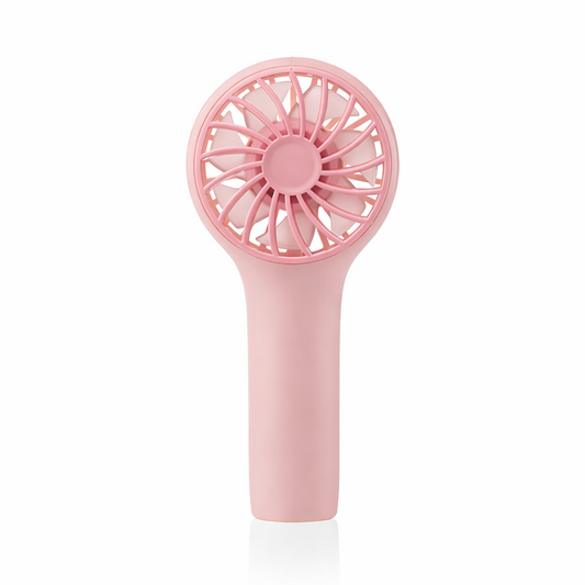 Ventilador de mano Travel Rosa CristalRecord, ref. 85-029-00-140, ideal para combatir el calor.