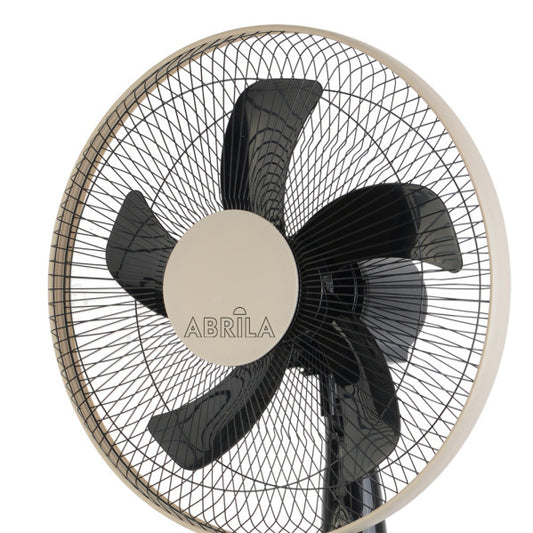Ventilador de Pie Belmonte 45W Negro y Beis Altura Regulable Fabrilamp - imagen 2 | Fabrilamp / Abrila