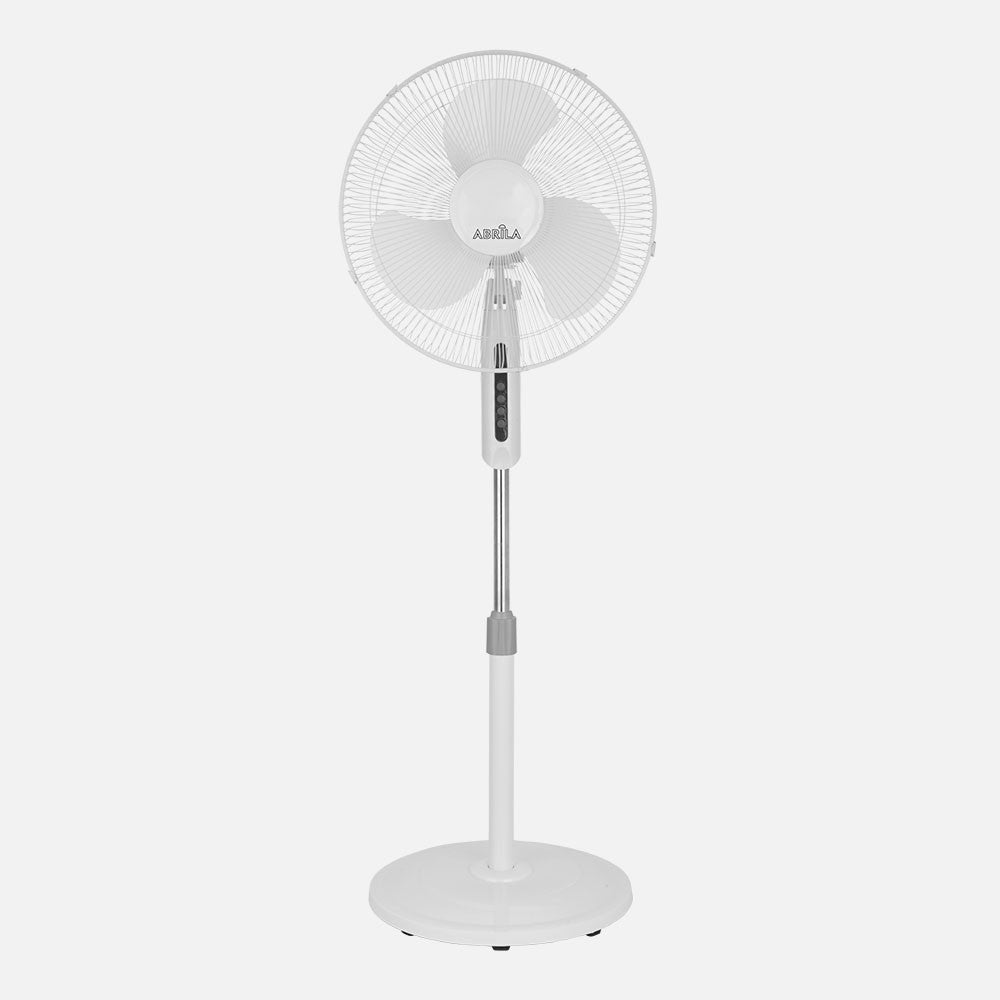 Ventilador de Pie Etesio Blanco 3 Velocidades 40W Oscilante y Orientable | Fabrilamp / Abrila