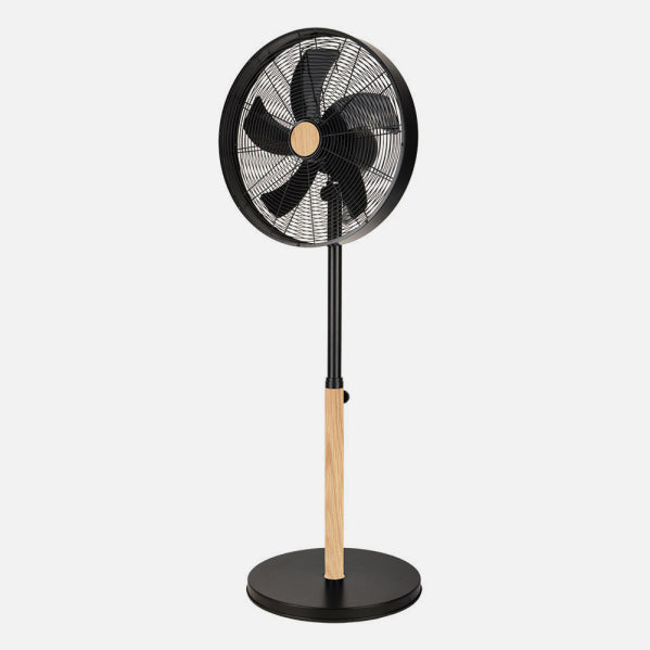 Ventilador de Pie Falcon 45 cm Negro y Haya Oscilante Fabrilamp - imagen 3 | Fabrilamp / Abrila