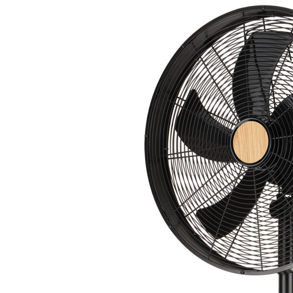 Ventilador de Pie Falcon 45 cm Negro y Haya Oscilante Fabrilamp - imagen 2 | Fabrilamp / Abrila
