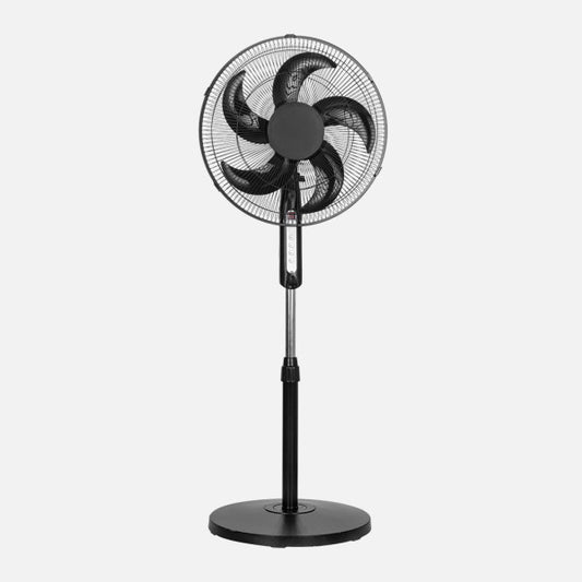 Ventilador de Pie Liberty Negro 45W con Mando y Temporizador Fabrilamp - vista principal | Fabrilamp / Abrila