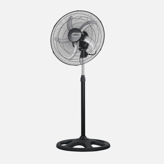 Ventilador de Pie Industrial Reforzado 75W 50 cm Negro y Plata Fabrilamp - vista principal | Fabrilamp / Abrila
