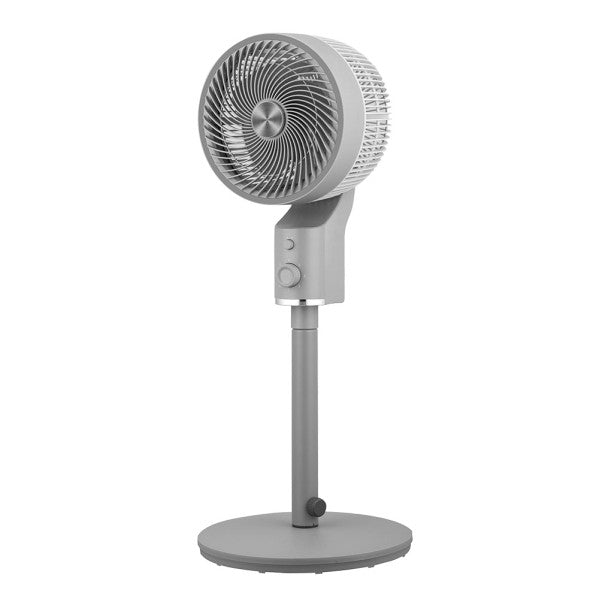 Ventilador de pie Talamo Gris/Cromo 50W de Fabrilamp, diseño moderno y funcional. Disponible en luzguru.com