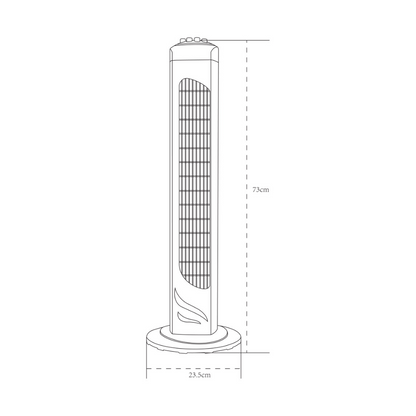 Ventilador de torre silencioso ideal para dormitorio