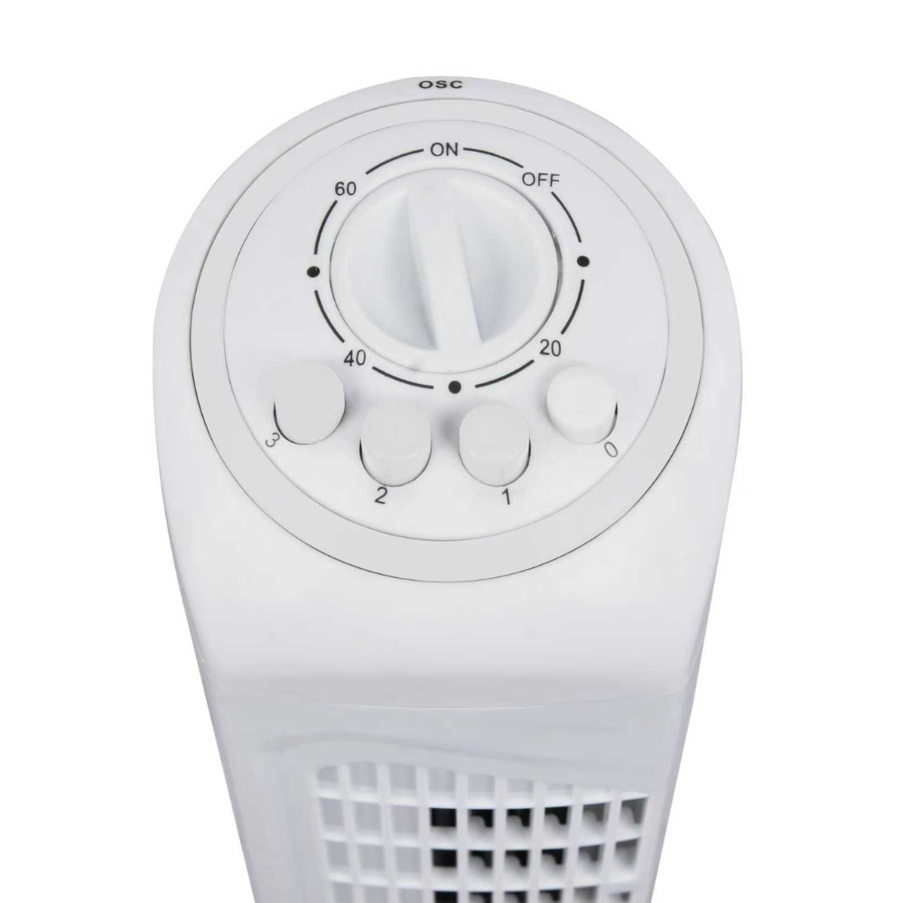Ventilador de torre Eter fabricado en PP color Blanco