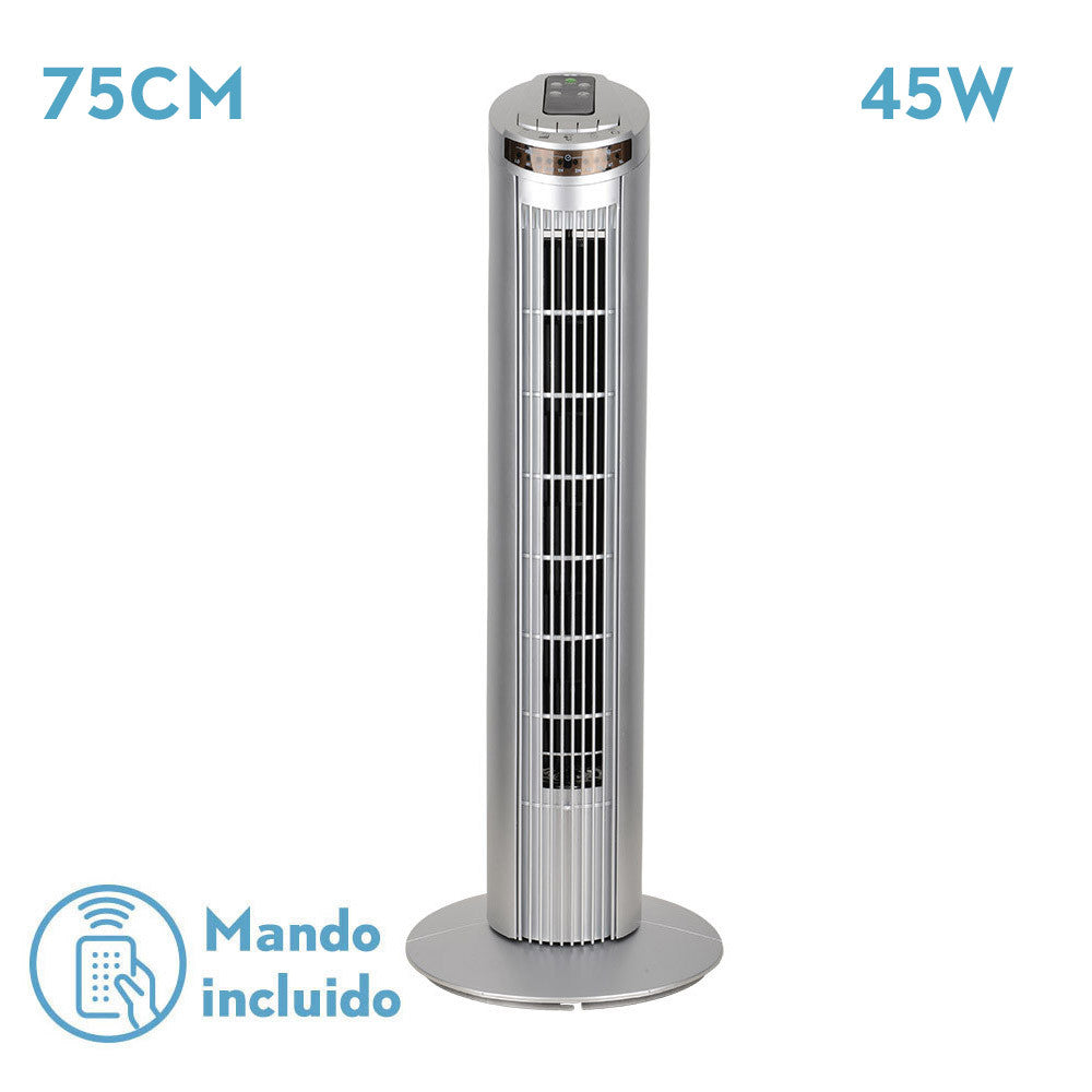 Ventilador de Torre Orbigo Plata Fabrilamp / Abrila 210771010