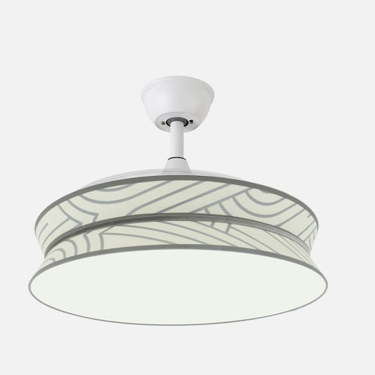 Ventilador de Techo con Luz DECOR 108 cm Aspas Retráctiles Blanco Fabrilamp - imagen 2 | Fabrilamp / Abrila