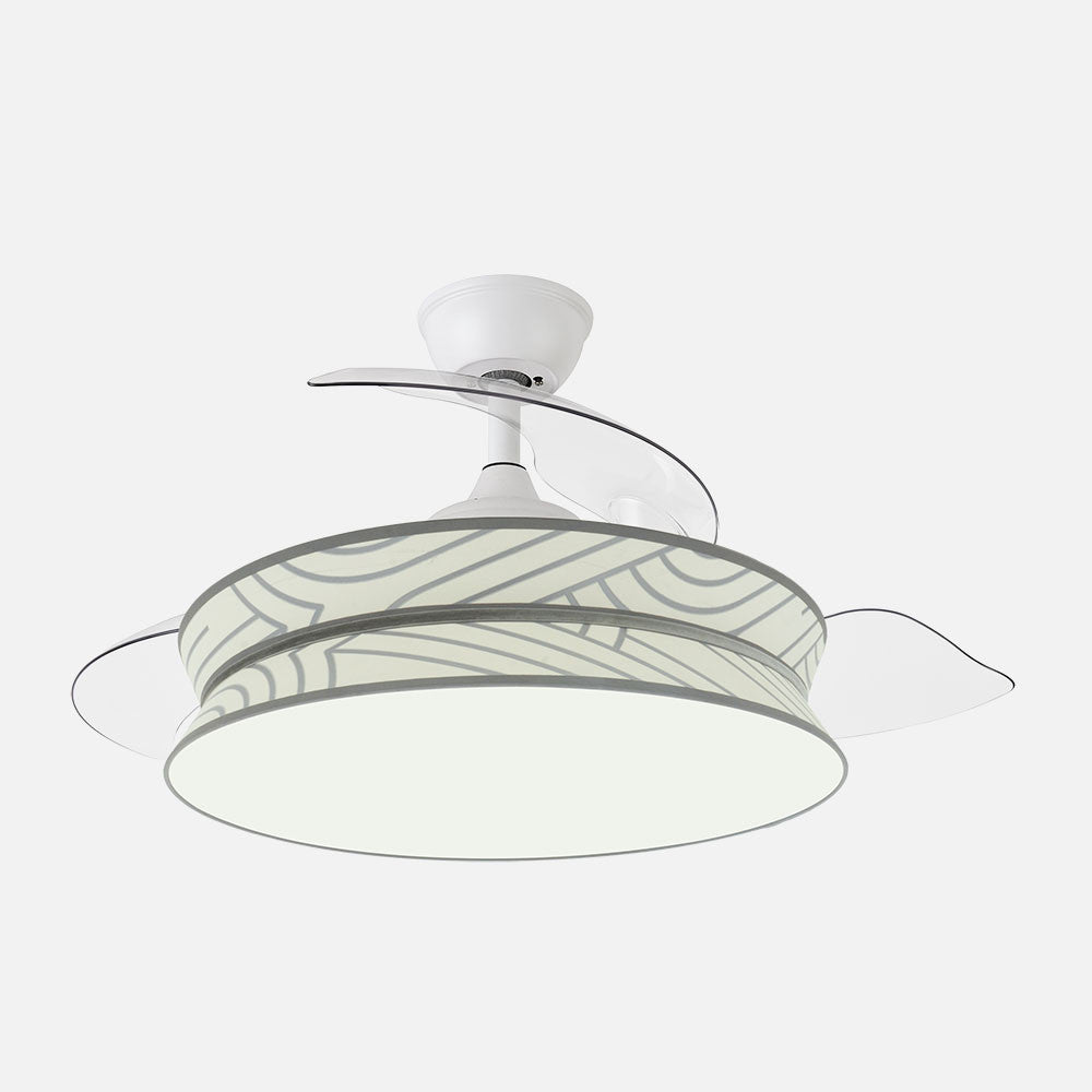 Ventilador de Techo Decor Blanco/Plata Fabrilamp / Abrila 264390101