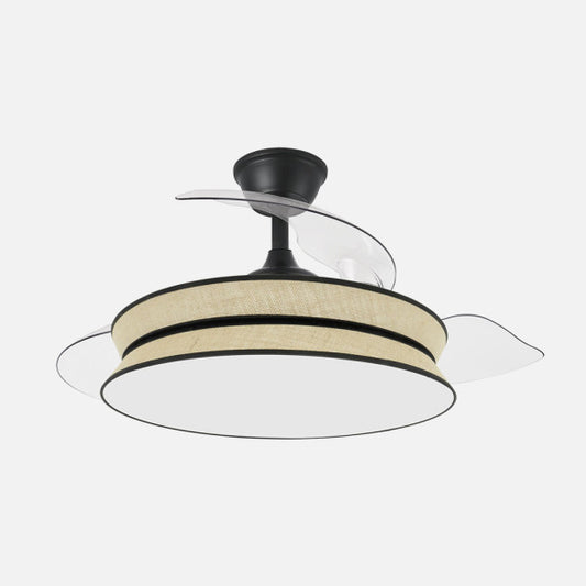 Ventilador de Techo DECOR 108 cm Aspas Retráctiles LED Negro Fabrilamp - vista principal | Fabrilamp / Abrila