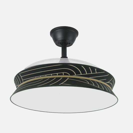 Ventilador de Techo con Aspas Retráctiles Decor 108 cm LED 72W Negro Fabrilamp - imagen 2 | Fabrilamp / Abrila