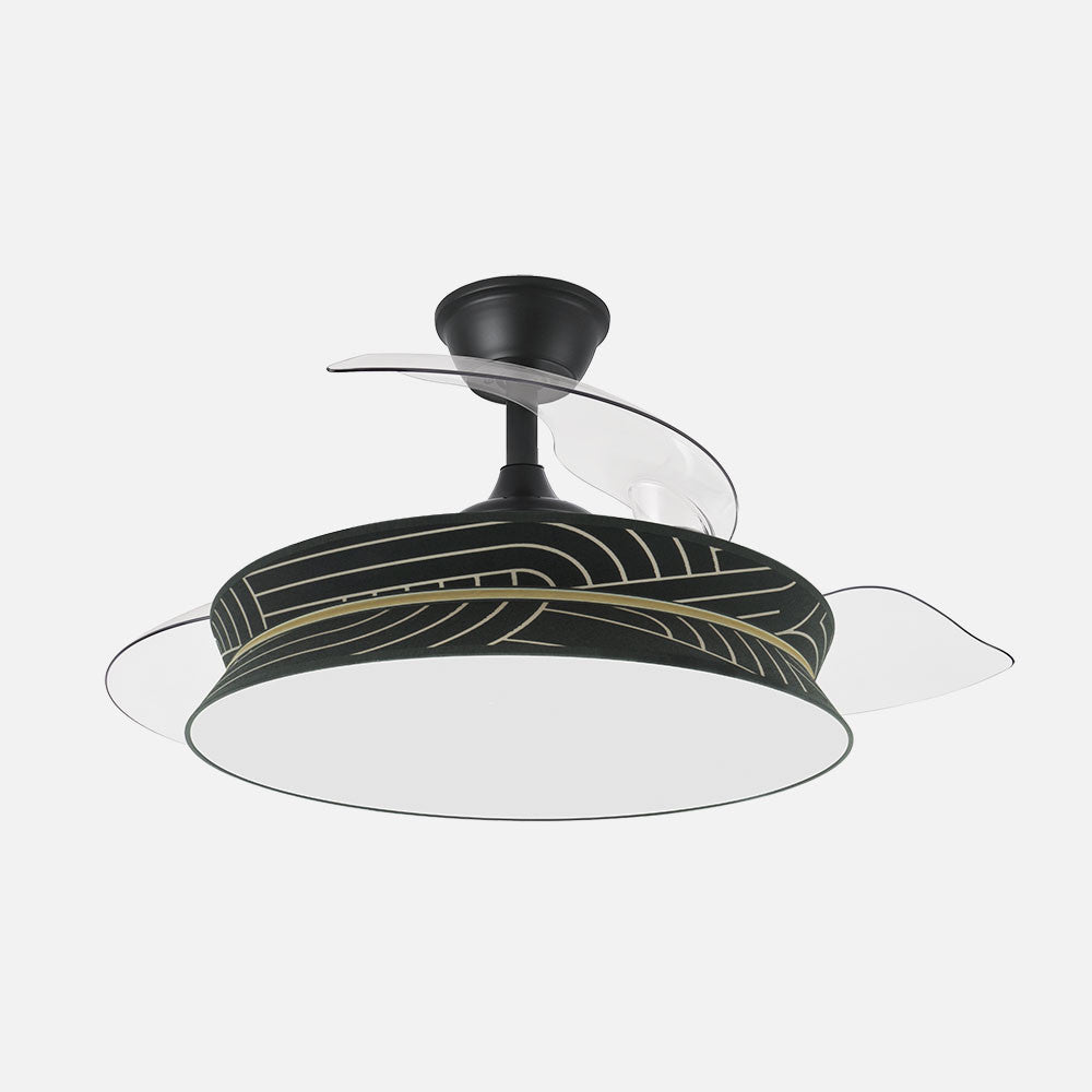 Ventilador de techo Decor Fabrilamp / Abrila con aspas retráctiles, ref. 264390509