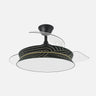 Ventilador de techo Decor Fabrilamp / Abrila con aspas retráctiles, ref. 264390509