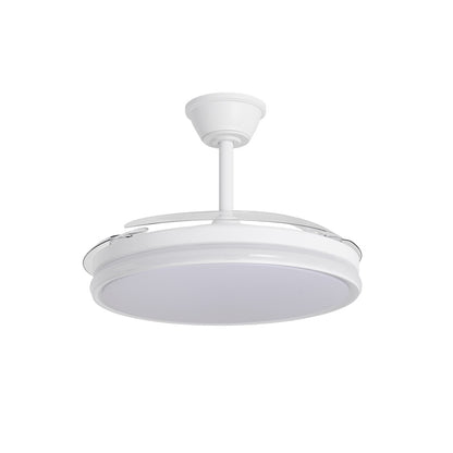 Ventilador de Techo Dublin Blanco AJP / Alemar instalado en un salón moderno, iluminando el espacio