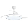 Ventilador de techo retráctil Dublin Plata AJP / Alemar con luz LED encendida