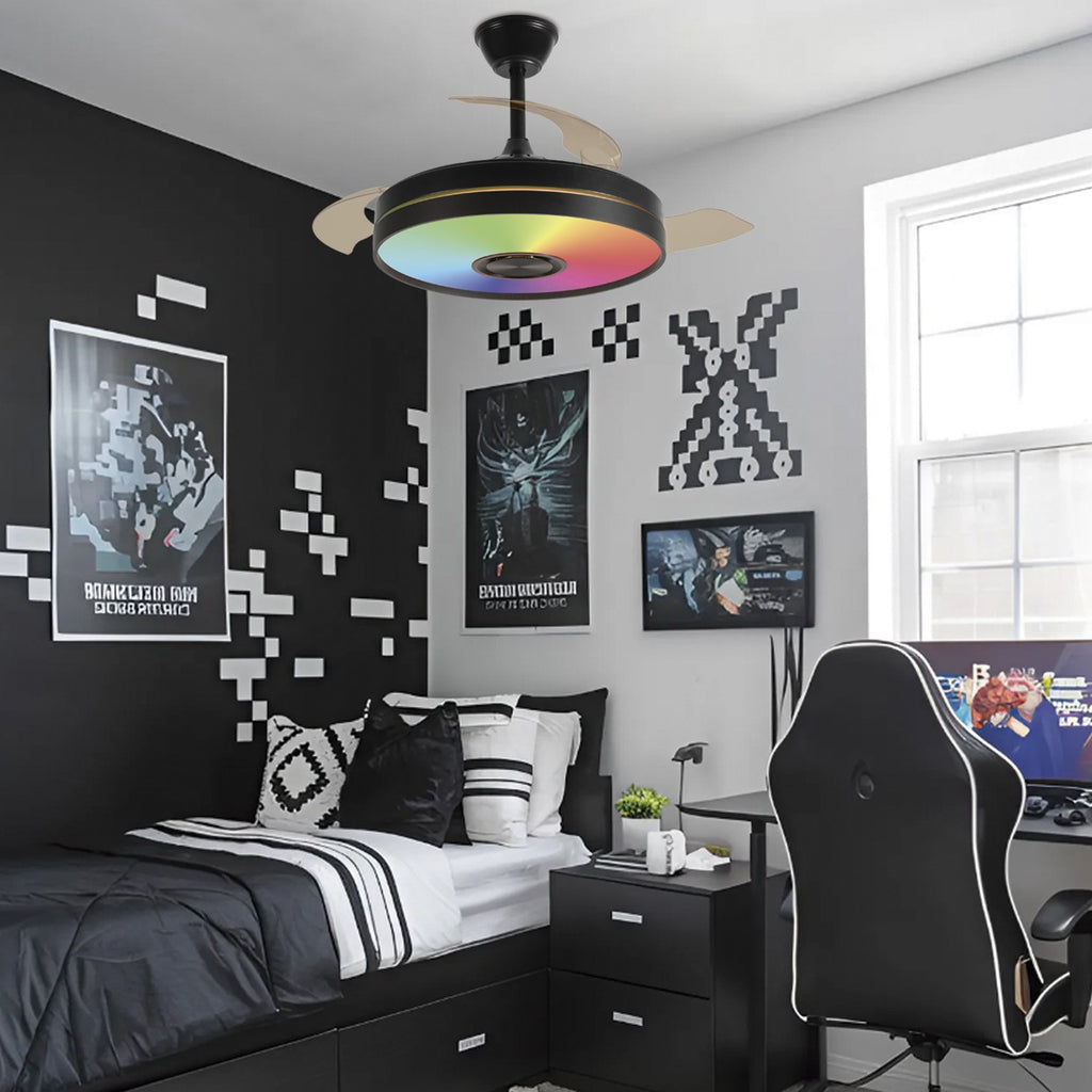 Medidas Ventilador Enio Negro 50cm AJP Alemar Ref. 11828 - LuzGuru
