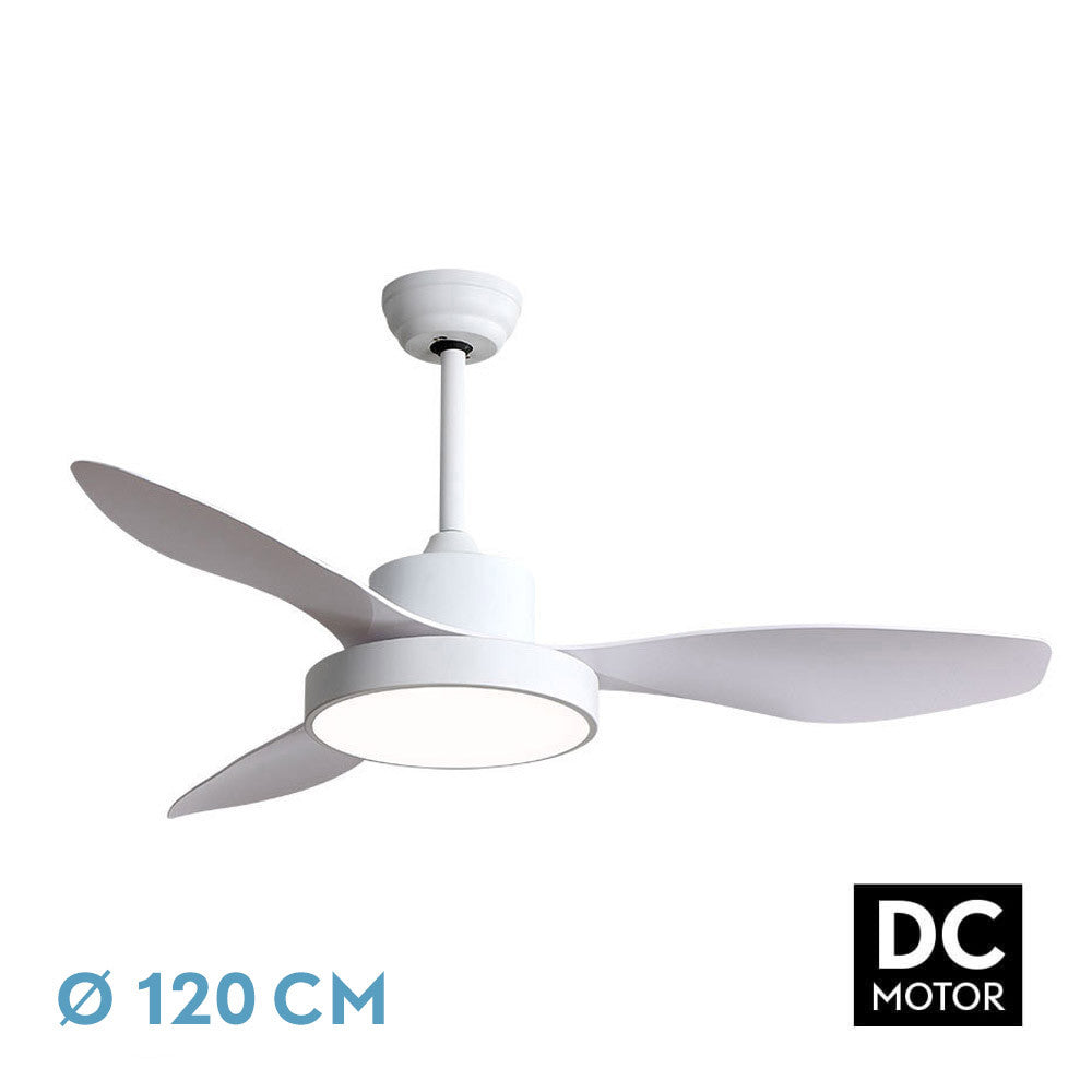 Ventilador de techo LED Hayate Fabrilamp / Abrila con motor DC silencioso