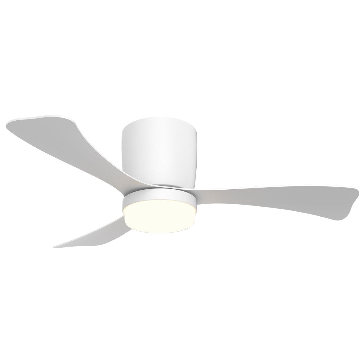 Ventilador de techo AJP/Alemar Kent 107cm: medidas detalladas.  Diseño moderno, silencioso y eficiente con luz LED 18W.  Ref. 11834.  luzguru.com
