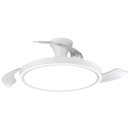 Ventilador de techo KUPER blanco con palas retráctiles y luz LED de AJP / Alemar
