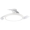 Ventilador de techo KUPER blanco con palas retráctiles y luz LED de AJP / Alemar