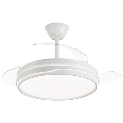 Ventilador de techo retráctil Lima Blanco de AJP / Alemar con luz LED y palas ocultas