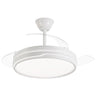 Ventilador de techo retráctil Lima Blanco de AJP / Alemar con luz LED y palas ocultas