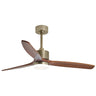 Ventilador de Techo Madeira Cuero-Madera AJP / Alemar con 3 palas de madera natural y luz LED