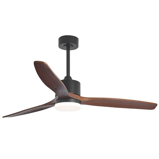 Ventilador de Techo Madeira Negro-Madera 132cm con luz LED AJP / Alemar