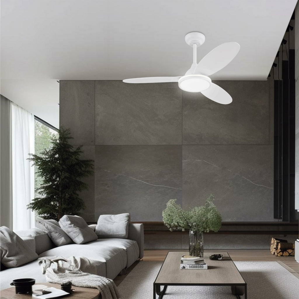 Medidas ventilador techo Mahon 107cm blanco AJP Alemar Ref. 11561 - LuzGuru
