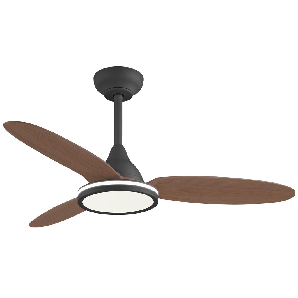 Ventilador Mahon Madera Oscura 107cm 3 Palas - AJP / Alemar - 11564 - luzguru.com