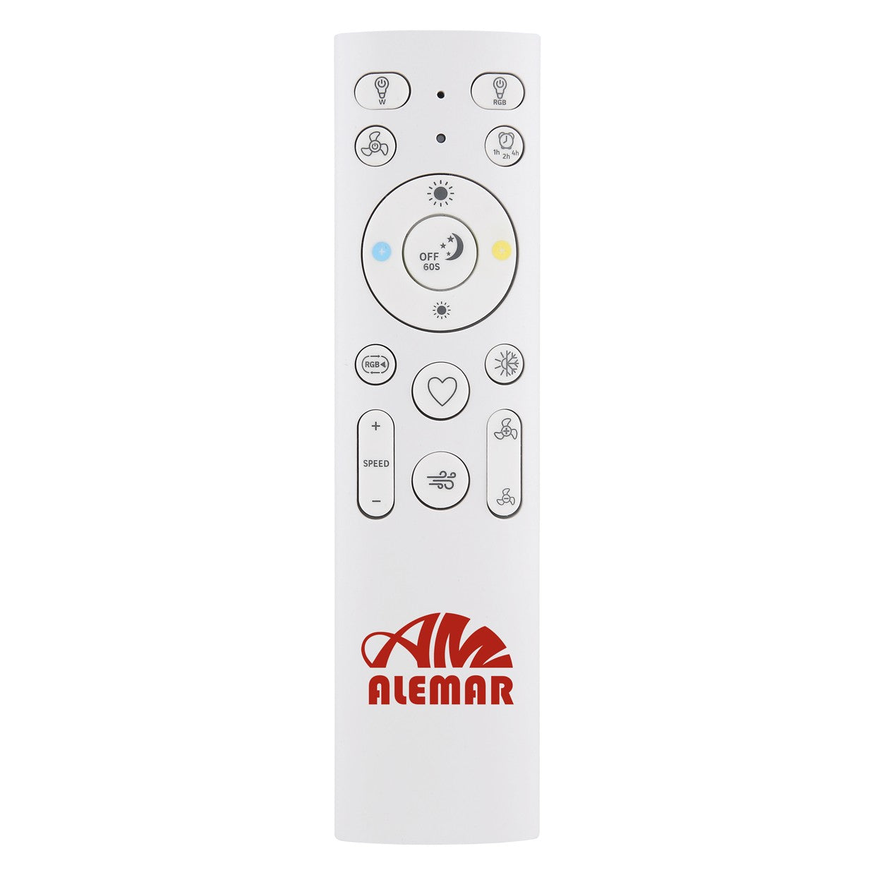 Ventilador Mahon 107cm AJP/Alemar (Ref. 11564): Diagrama de medidas detalladas.  Luzguru.com
