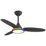 Ventilador Mahon Negro 107cm AJP / Alemar - 11562 - luzguru.com