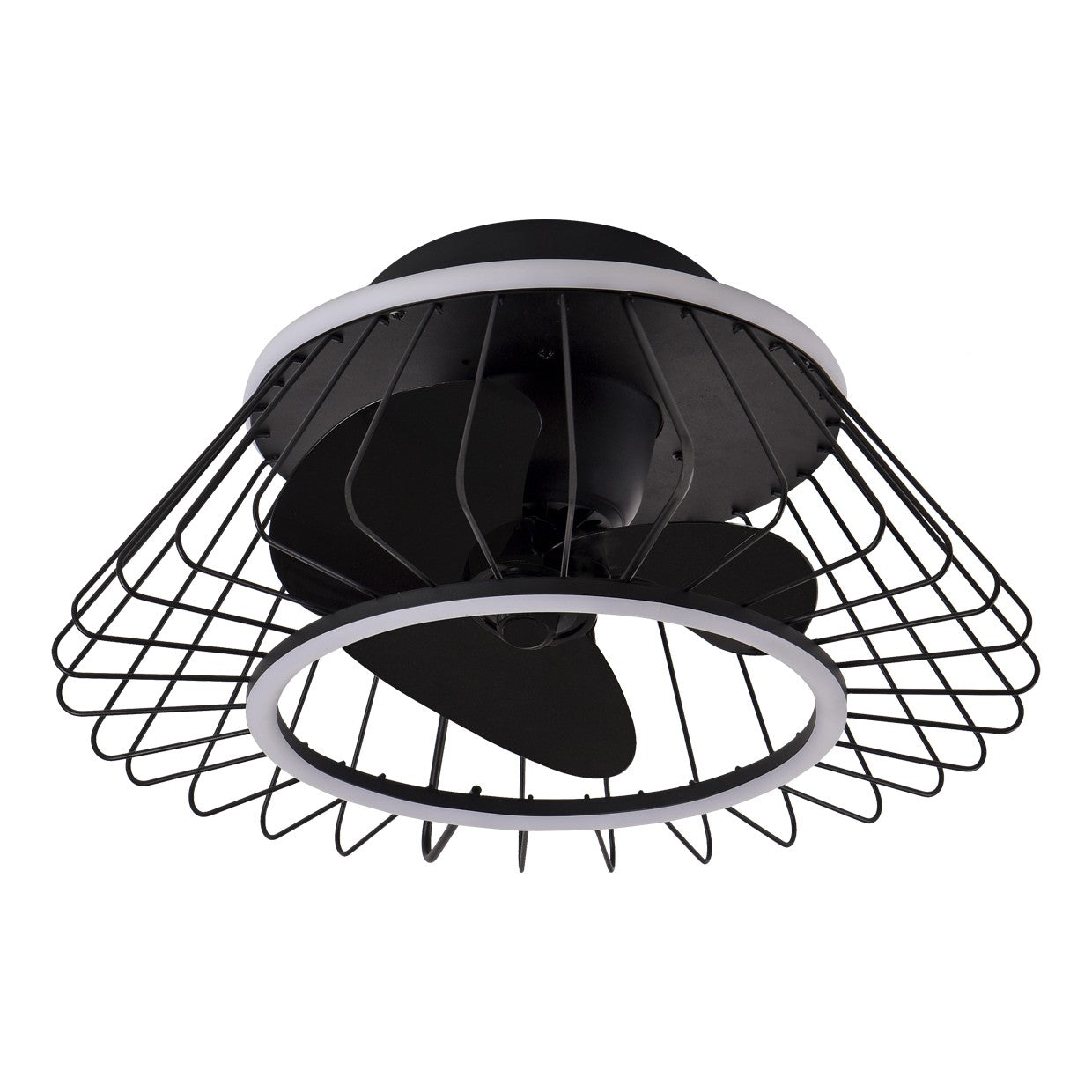 Medidas Ventilador Malabo Negro 50cm AJP Alemar Ref. 11548 - luzguru.com
