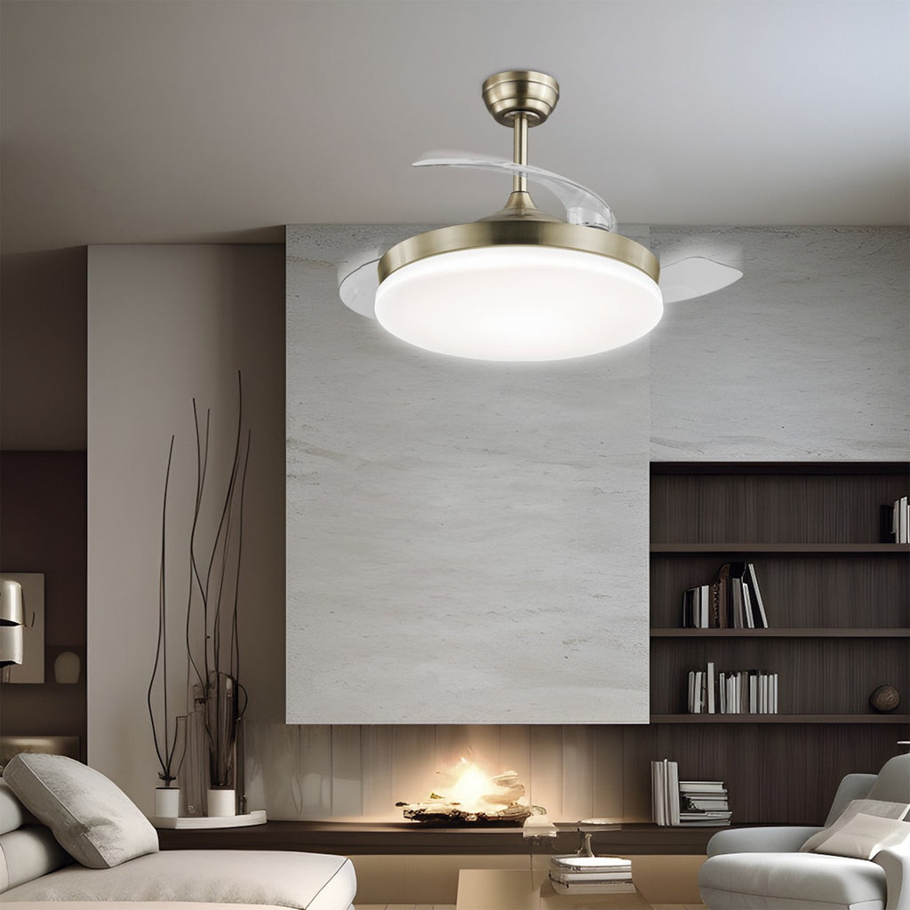 Ventilador Malta Cuero 50cm AJP Alemar Ref. 11531 - Medidas del producto. LuzGuru.com
