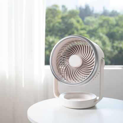 Ventilador Split fabricado en PP color Blanco, portátil y con batería