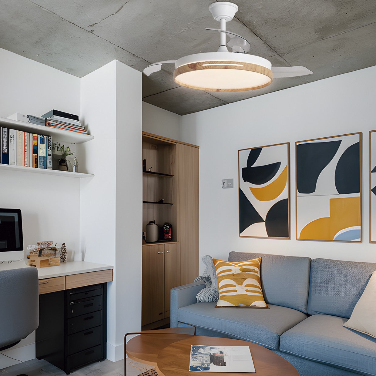 Medidas del Ventilador Mini Togo de Madera 40cm AJP/Alemar (Ref. 11823) - LuzGuru.com
