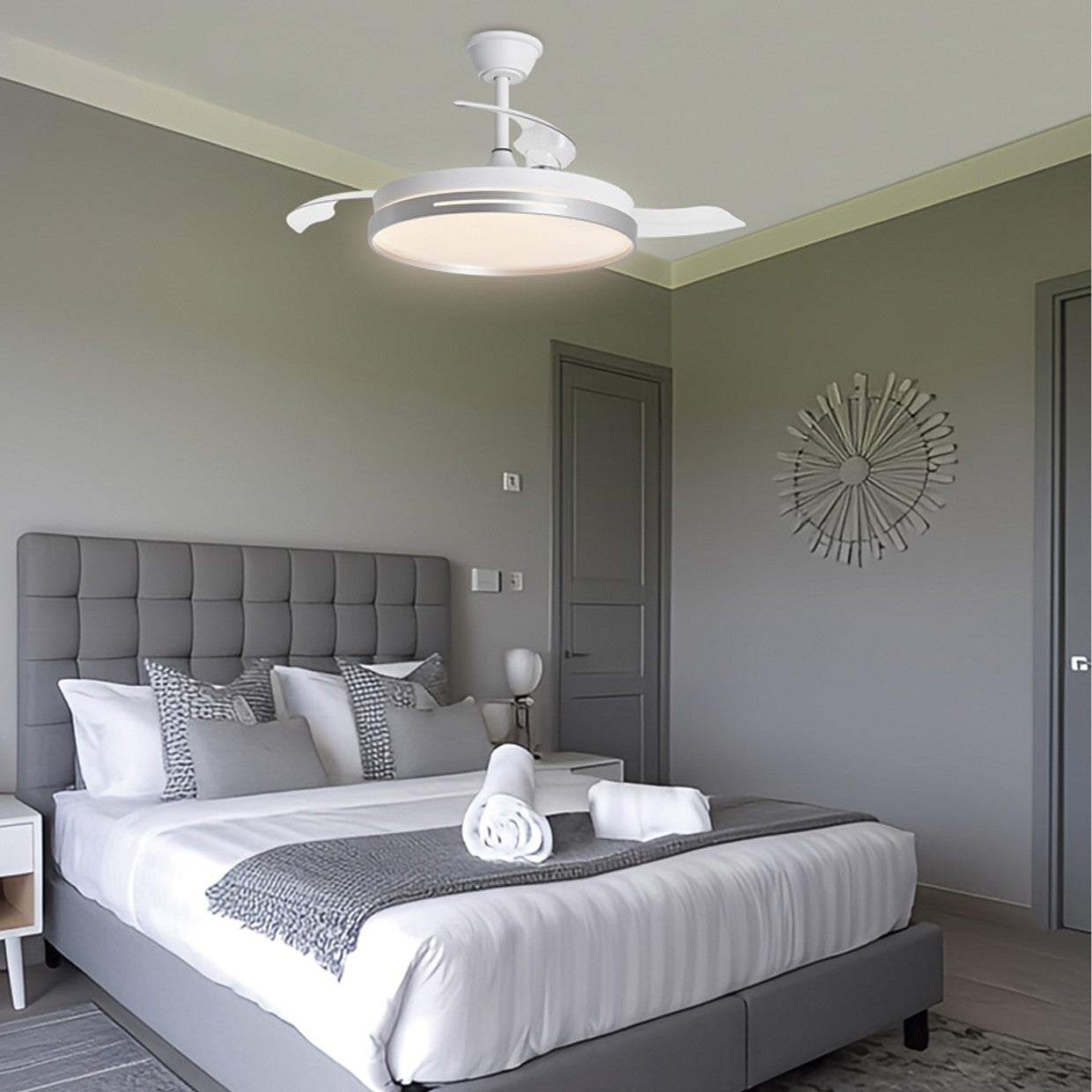 Medidas Ventilador Mini Togo Plata 40cm AJP Alemar Ref. 11822 - LuzGuru
