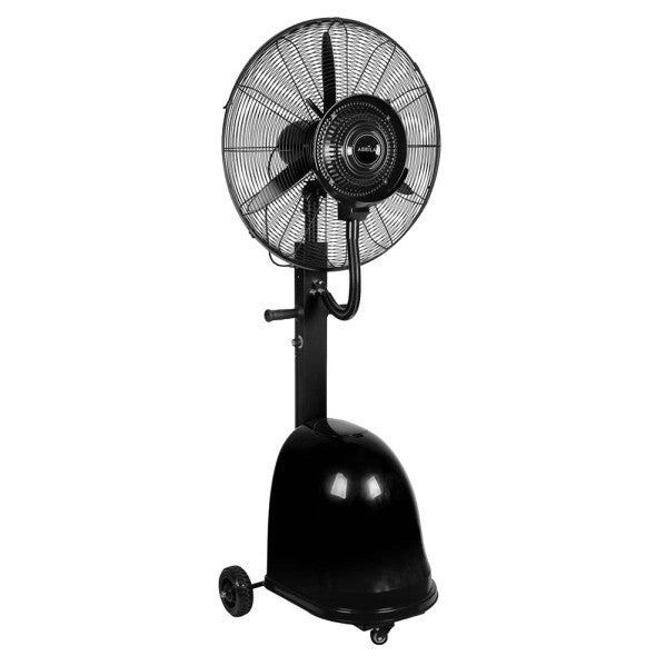 Ventilador de pie Napoleon negro con nebulizador, 49 litros, 3 aspas, Fabrilamp.