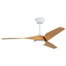 Ventilador de techo Papua Blanco-Madera 132cm AJP / Alemar con luz LED