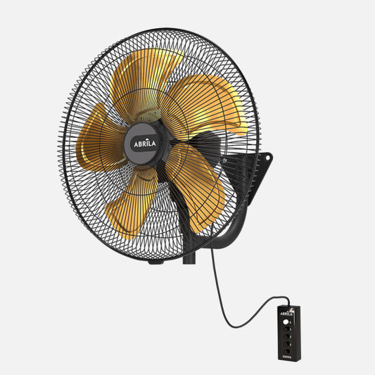 Ventilador de Pared Industrial Velero 50 cm 209W Negro y Oro Fabrilamp - vista principal | Fabrilamp / Abrila