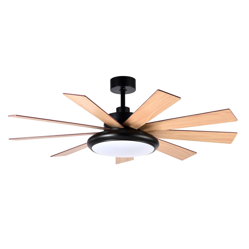 Ventilador techo con motor DC silencioso, 6 velocidades y 7000 m³/h de flujo de aire | Fabrilamp / Abrila