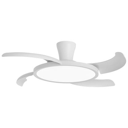 Ventilador de Techo Retráctil Qatar Blanco AJP / Alemar con palas cerradas