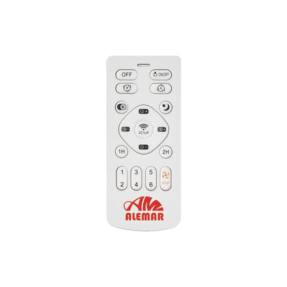 Medidas ventilador techo Salento Blanco AJP/Alemar Ref. 11565 - 558mm diámetro.  Luzguru.com
