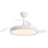 Ventilador de techo Samaná blanco con palas retráctiles y luz LED integrada AJP / Alemar