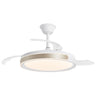 Ventilador de techo retráctil Samaná Blanco-Oro con palas cerradas AJP / Alemar