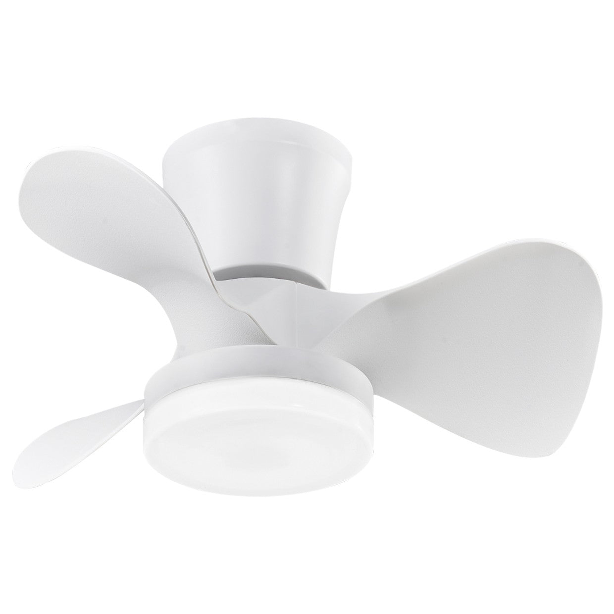 Ventilador de techo Siux Blanco AJP/Alemar 56cm (Ref. 11536): medidas detalladas.  Disfruta de una potente ventilación con su motor DC 30W y luz LED 18W.  Control total con mando a distancia y app. ¡Luzguru.com!
