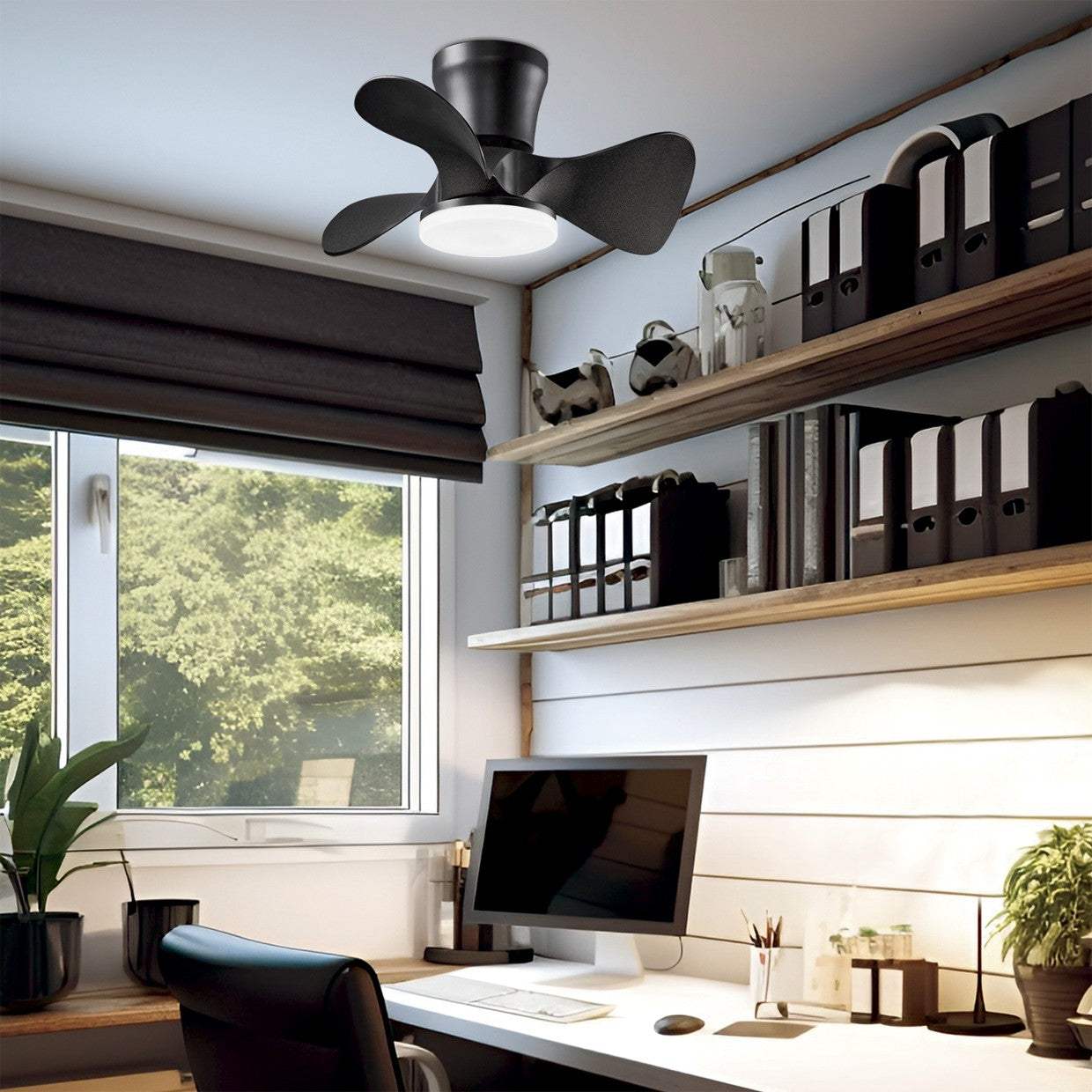 Medidas Ventilador Siux Negro 56cm AJP Alemar Ref. 11537 - LuzGuru
