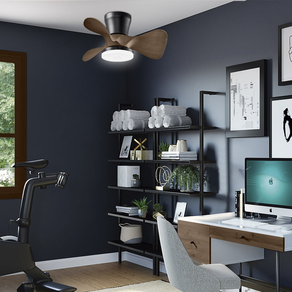 Ventilador techo Siux AJP Alemar 56cm, negro-madera, Ref. 11539: medidas detalladas. Elegancia y funcionalidad para tu hogar.  Luz LED regulable. #AJP #Alemar #Siux #VentiladorTecho #LuzGuru
