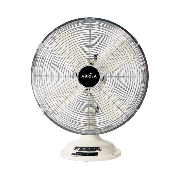 Ventilador de Sobremesa Capitolio 37 W Crema y Cromo Fabrilamp - imagen 2 | Fabrilamp / Abrila
